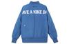 Nike Puffer Jackets Men's Blue Baseball Collar Moderate Puffer Jacket DM5019-407