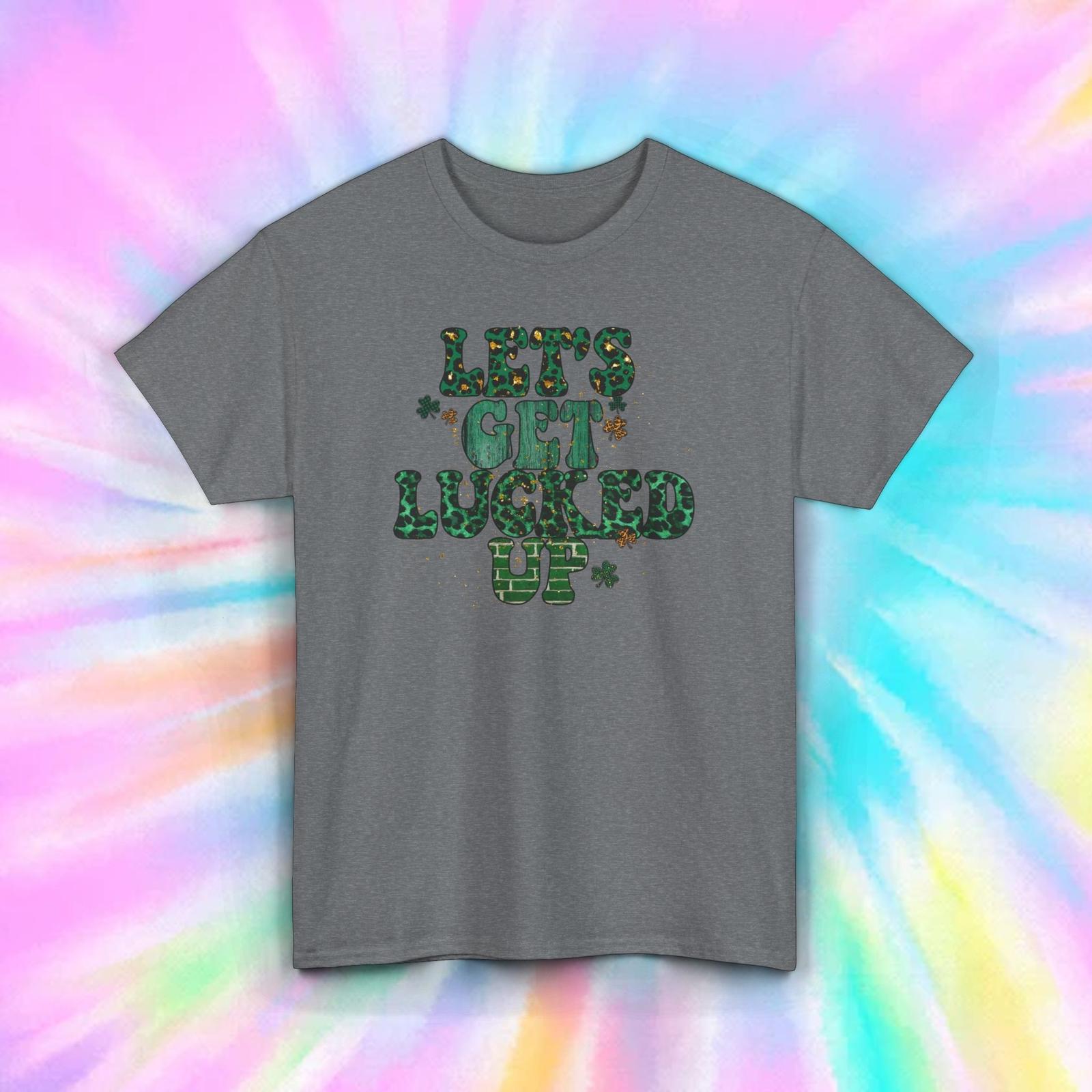 Let s Get Lucked Up T-Shirt Mens Womens Tees Top | St. Patrick s Day Shamrock Drinking Tee S-5XL S