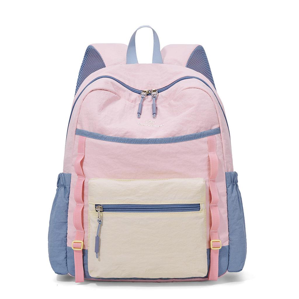 Schoolbag Simple Color Matching High School Student Schoolbag Women's 1011 New Large-capacity Backpack Men's Short-distance Lightweight Travel