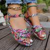 Fashion Women Sandals Bohemia Style Flat Sandals Women Summer Outdoor Shoes Woman Plus Size Retro Gladiator Shoes Women Zapatos De Mujer