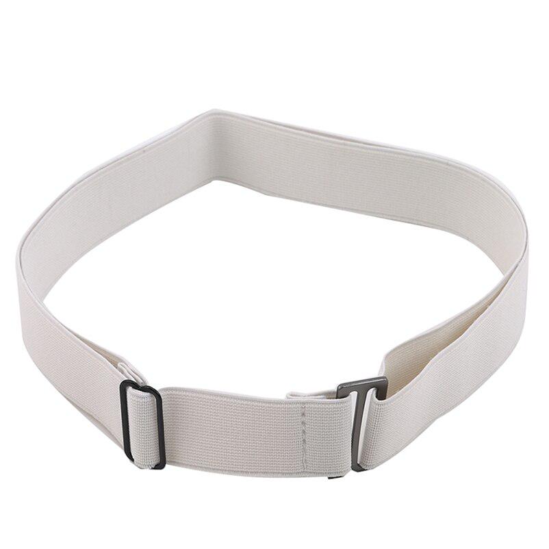 Jeans Pant Belt Adjustable Size Flat Buckle Elastic Waist Belt Women Belt No Show Stretch Belt Invisible Belt Slim Elastic Band