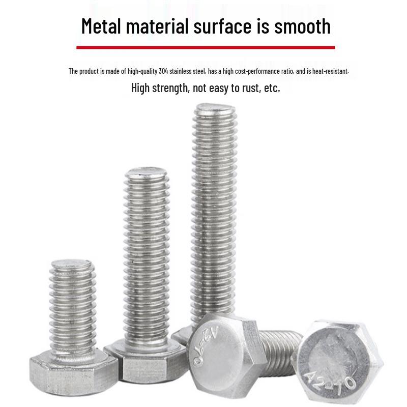 ZOCI 304 Stainless Steel Hex Bolt