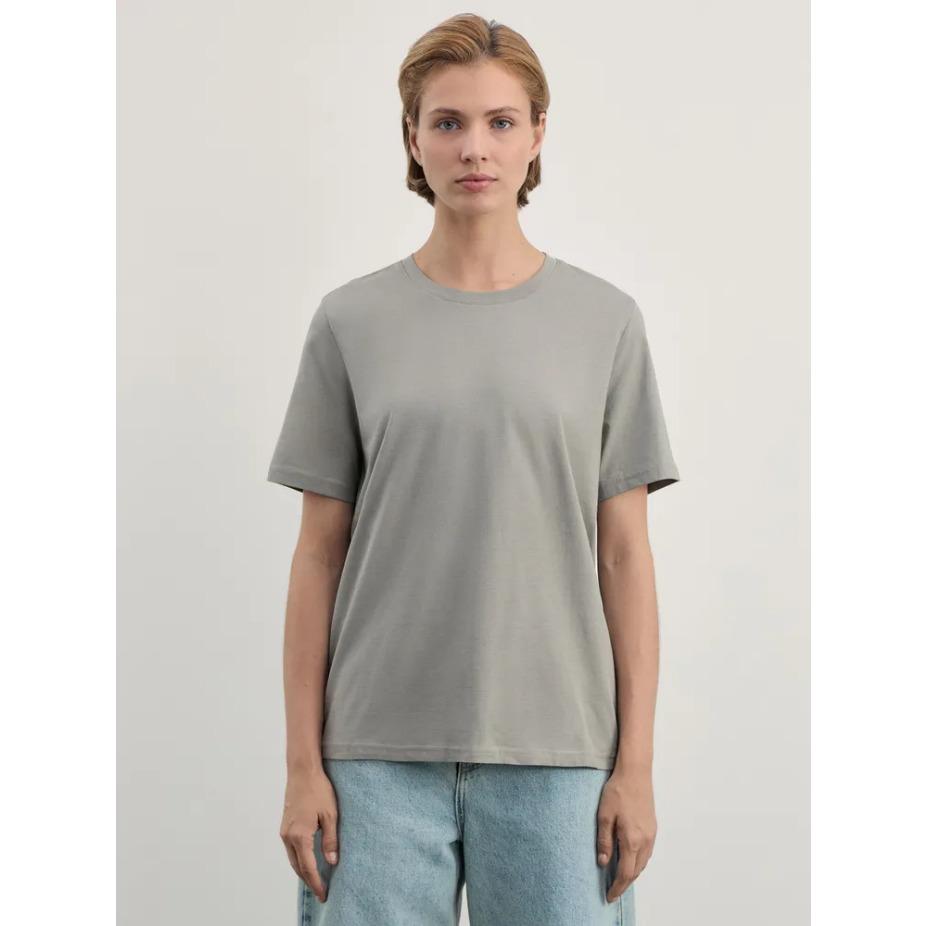 Leisure Breathable Solid Color Summer Women T Shirt Round Neck Cotton Short Sleeve T-Shirts Couples Tees