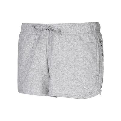 Logo Print Lace-Up Loose Straight Shorts Women Shorts Gray 853177-04
