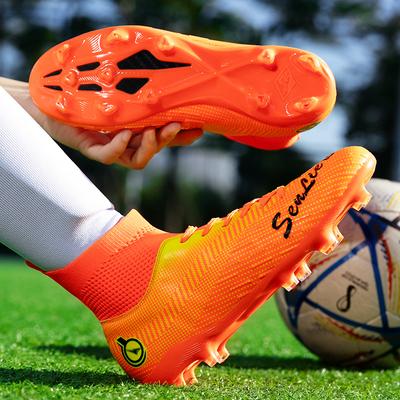 Pánské vysoké fotbalové boty Barevné venkovní s dlouhými kolíky Sportovní fotbalové kopačky Velká velikost Mládežnické sportovní Dětské fotbalové kopačky