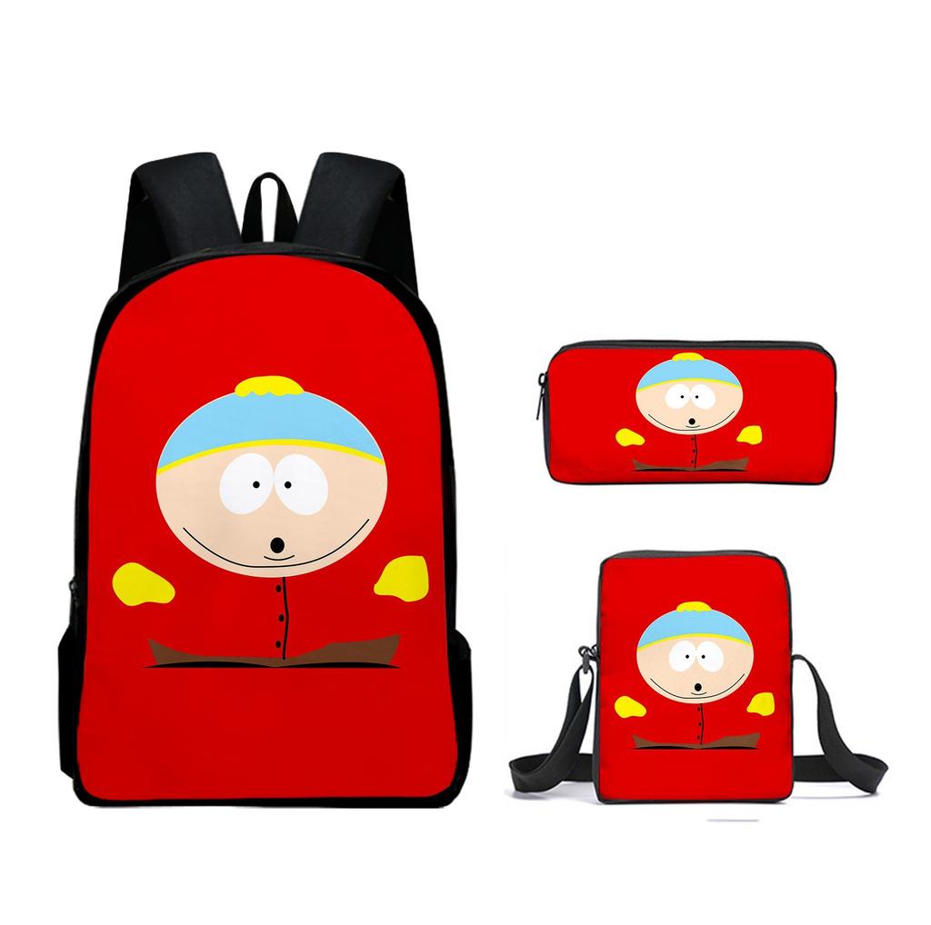 South Park Backpack Student Bag South Park Backpack Cartoon Satchel Pencil Case