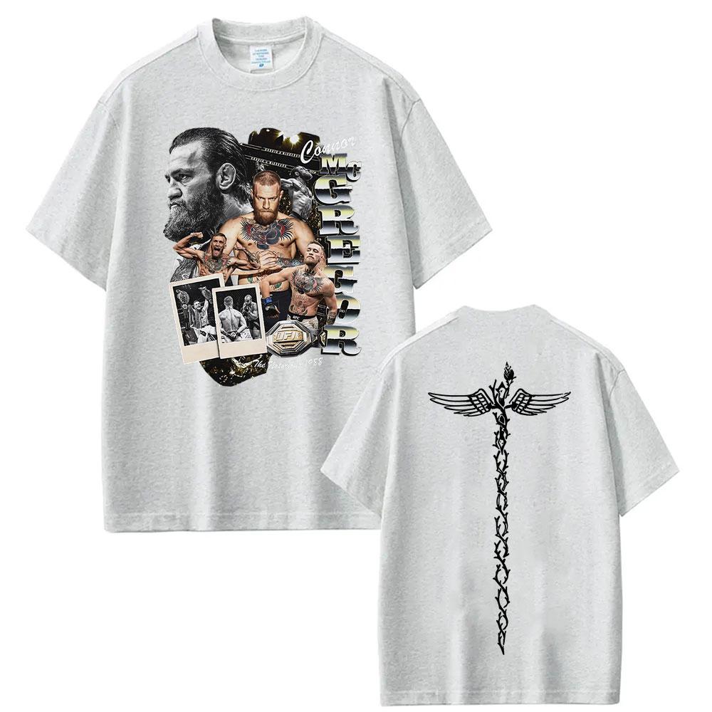 Conor Mcgregor The Notorious Maglietta Grafica Vintage Unisex Moda Donna Gotica Magliette Oversize Top Estivi 100% Cotone Maglietta