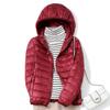 Giacca Piumino Ultraleggera da Donna Moda Coreana con Cappuccio Corta Femminile Antivento Traspirante Cappotto in Piuma