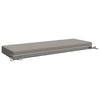 Seat Cushion SOEST 100percent  Polyester Gray 120 X 40 X 10 Cm