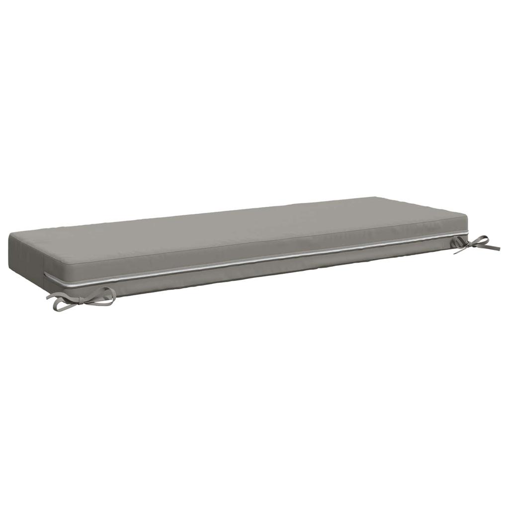 Seat Cushion SOEST 100percent  Polyester Gray 120 X 40 X 10 Cm