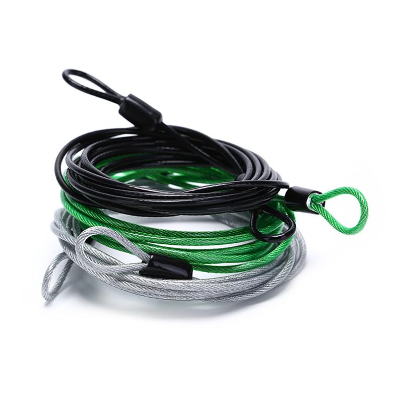 200Cm X 2.5Mm Cycling Sport Security Loop Cable Lock Bicycle Scooter U-Lock New