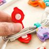 5 Pack Cute Cartoon Earphone Cable Winder Earphone Cable Storage Clip Random Color Pretty Animals Charging Cable Fixing Clip