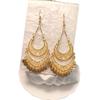 Women's Hollow Ear Hook Retro Disc Tassel Long Ethnic Style Earrings