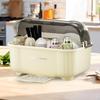 Dish Drainer with Lid And Cup Organizer