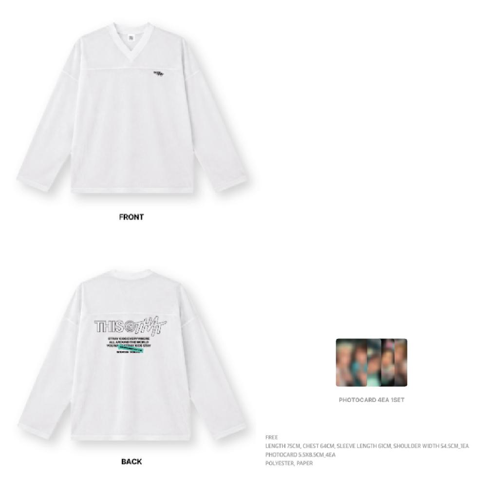 Předobjednávka Stray Kids THIS & THAT Síťované triko s dlouhým rukávem