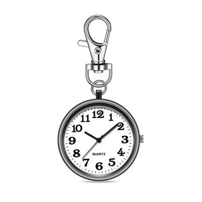 Taschenuhr, Krankenschwesteruhr, Schlüsselanhänger-Uhr mit klarer und gut lesbarer Zeitanzeige, Geeignet für Senioren, Kinder, Studenten und medizinisches Personal