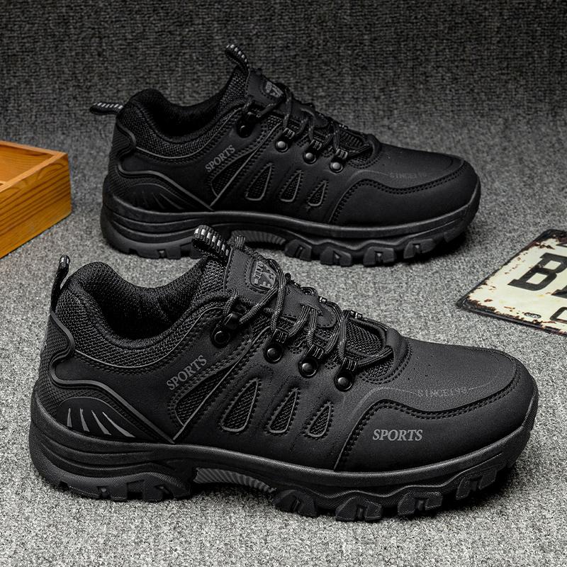 

Мужские походные ботинки Противоскользящие Дышащие Легкие Уличные Треккинговые Ботинки Водонепроницаемые Высокие Зимние Ботинки Широкий Размер 39-44 39 чёрный