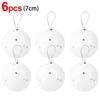 6Pcs White Foam Christmas Balls Wedding Holiday Supplies Portable Home Decorations