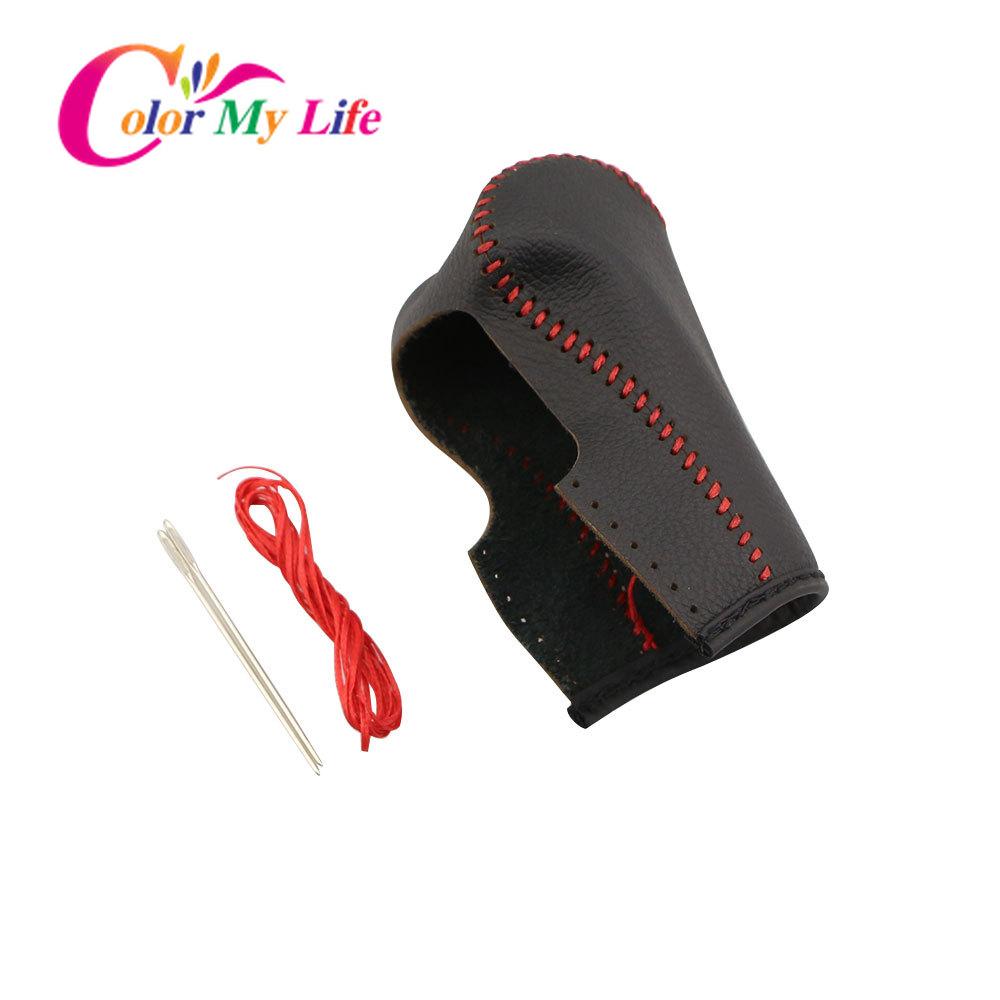 Leather AT Car Shift Knob Protection Cover for Jeep Renegade 2015 - 2025 Accessories Gear Head Shift Collars