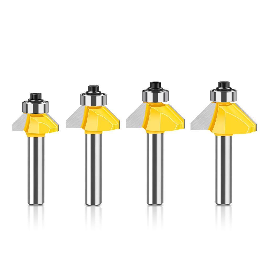 8 Handle 45 Degree Oblique Angle Knife Woodworking Milling Cutter Trimming Machine Engraving Machine Cutter Head 45 Degree Chamfering Knife Chamfering