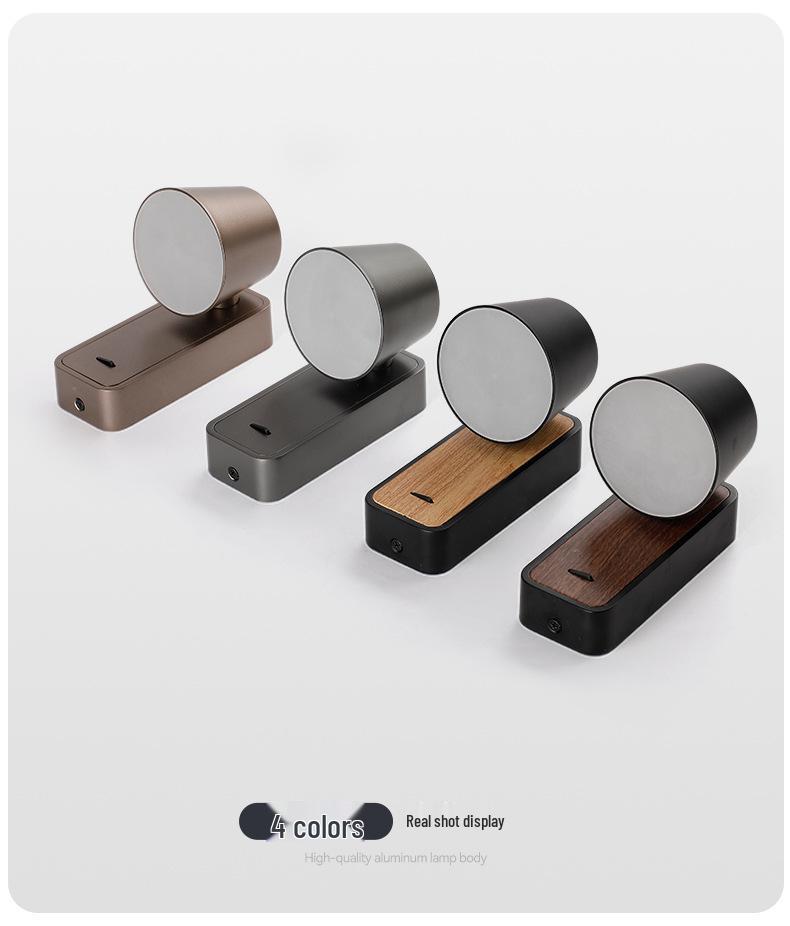 Rotatable LED Bedside Wall Light with Switch for Hotel, Guest Room, or Bedroom Reading.