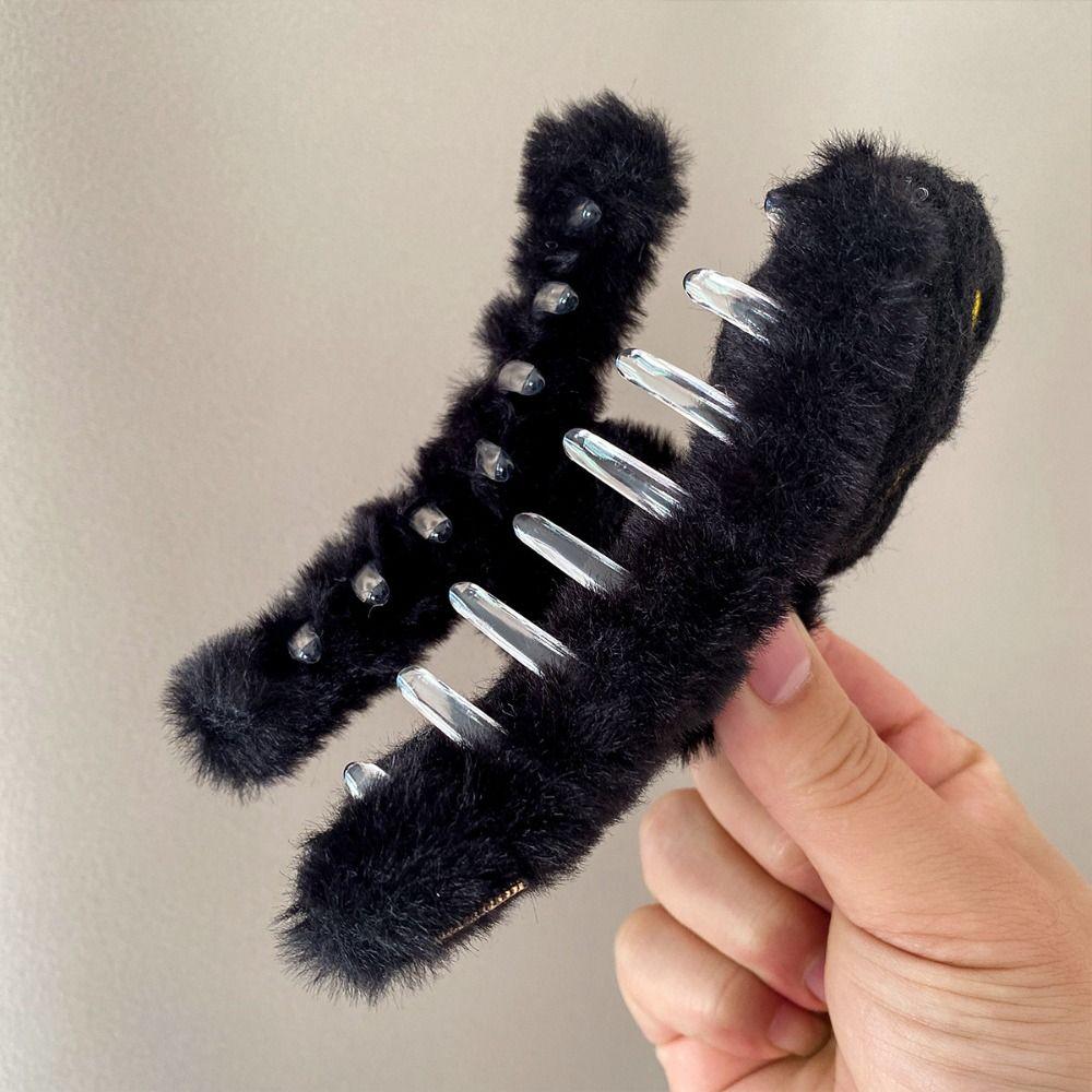 kitten Cat Hair Clip Grab Clip Cute Hairpin Creative Plush Hair Claw  Daily