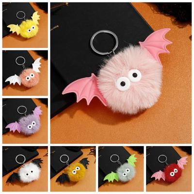 Plush Keyring Plush Bat Doll Keychain Plush Pendants Halloween Keychain Cute Couple Gifts