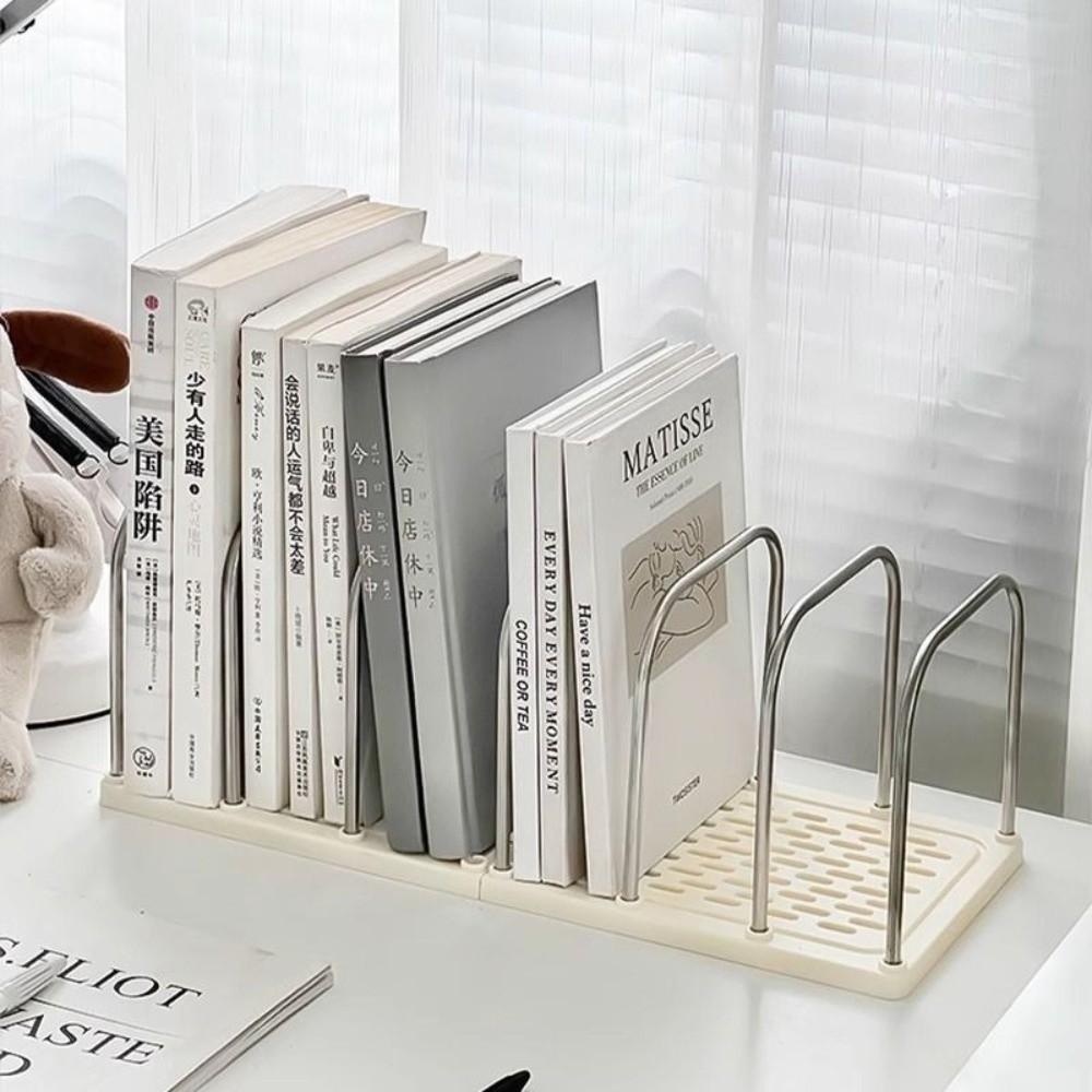 Divided Desktop Bookshelf Detachable Book Stand New Storage Rack  Office Desk