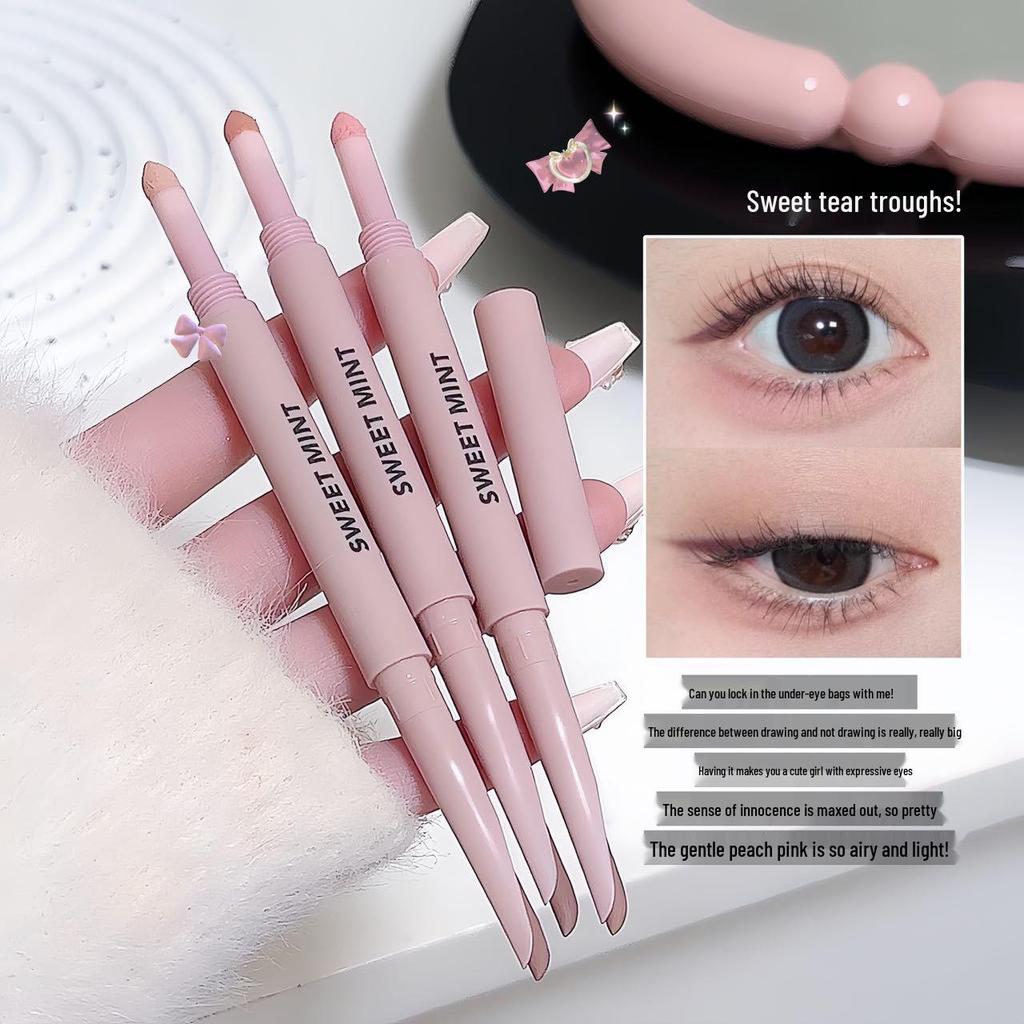 Sweet Mint Dual-Ended Concealer & Eyeliner for Natural Under-Eye and Highlight Makeup