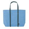 [Rootote] 1125 Horizontal Simple Laminated A4 Tote Bag, SN Deli Cozy Canvas-A (03 Blue)