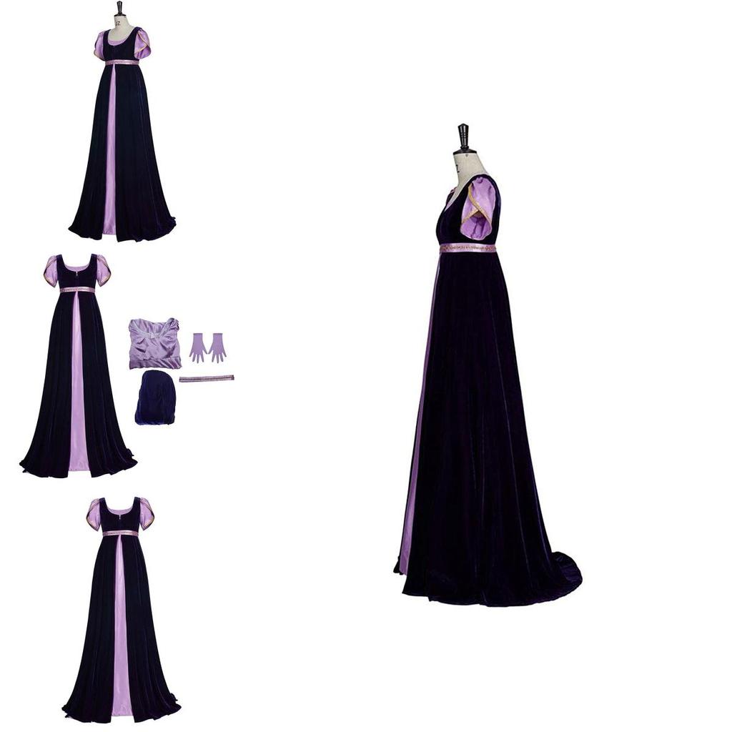 Set Vestito Lungo Bridgeton Ispirazione Vintage Per Spettacoli Teatrali