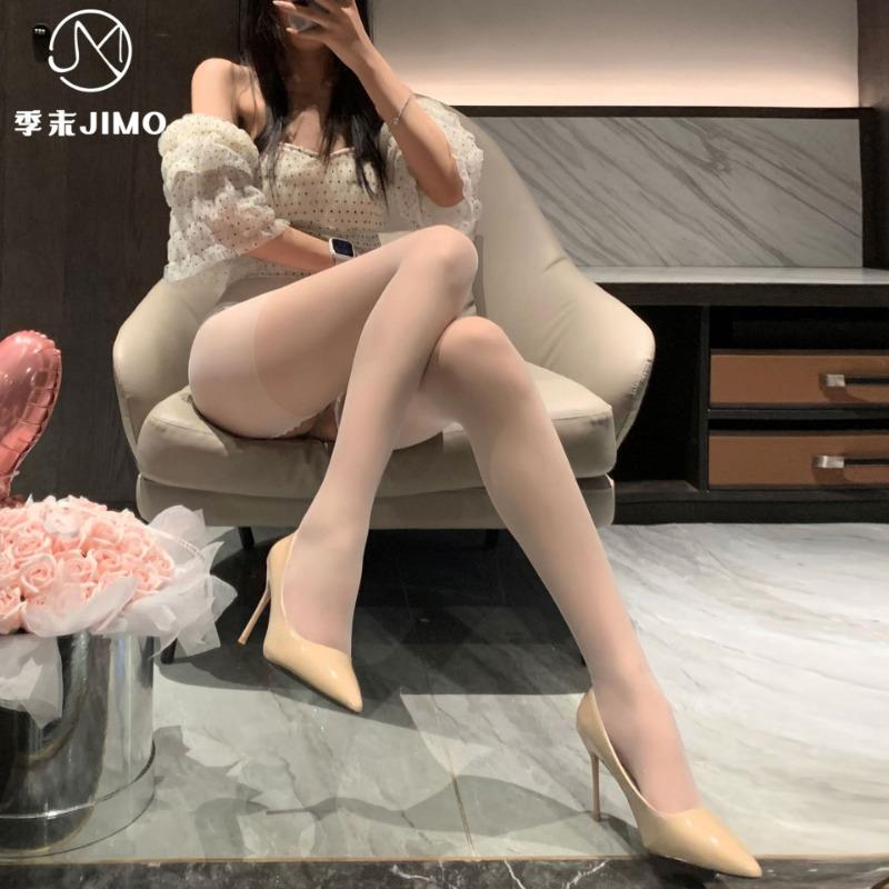 Sex underwear open socks stockings free ultra-thin sexy black silk leg socks sexy two-sided open one-piece socks women