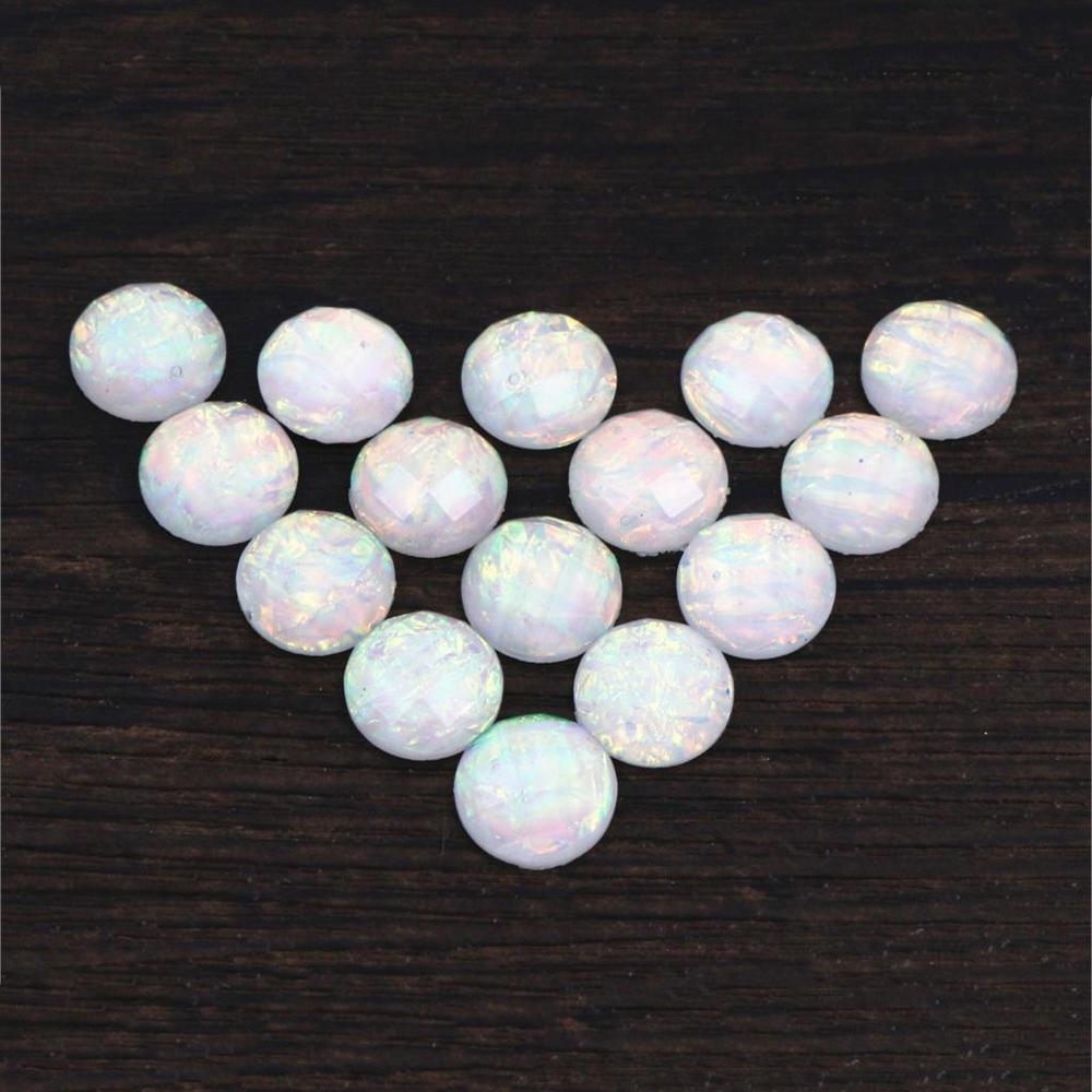 New Fashion 40pcs 12mm Blue Color Tangent plane Built-in metal foil Flat back Resin Cabochons Cameo DIY Jewelry Findings Dome