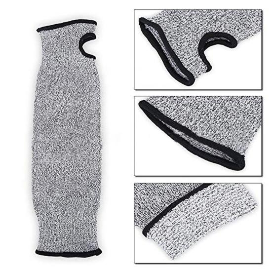 Anti-cut Wear-resistant Sleeve Open Finger Style Arm Protection Cover for Industrial