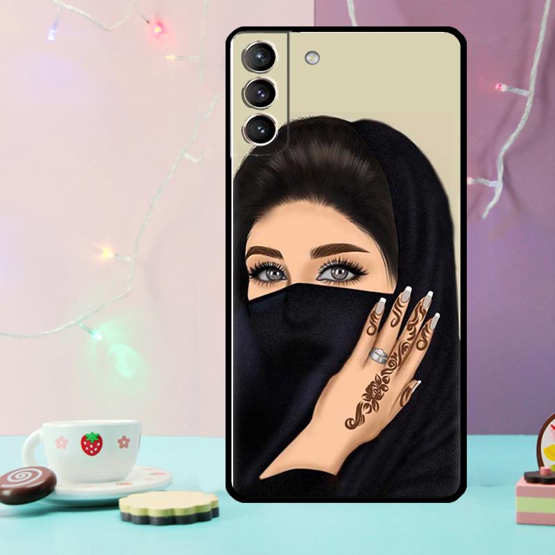 Islamic Arabic Hijab Girl Phone Case For Samsung Galaxy S24 S25 Ultra S21 S22 S23 Ultra S9 S10 S20 Plus S25 FE Cover