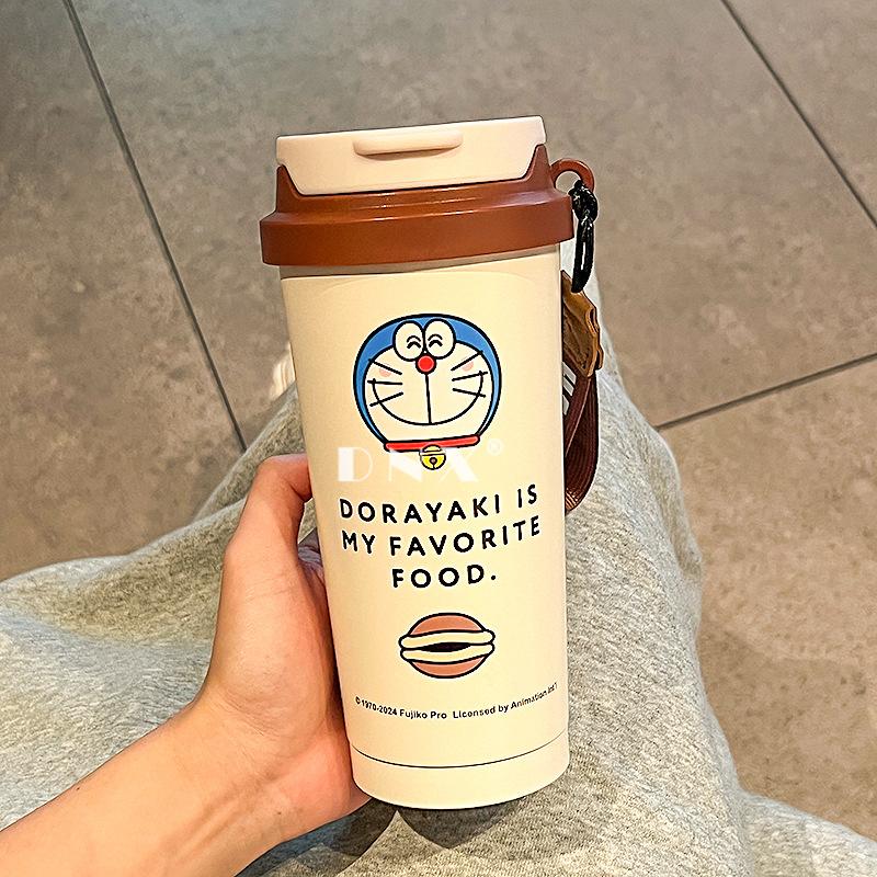 Doraemon Stainless Steel Thermos Cup Student Portable Water Cup Office Coffee Cup Cartoon Cute Straight Drink Cup