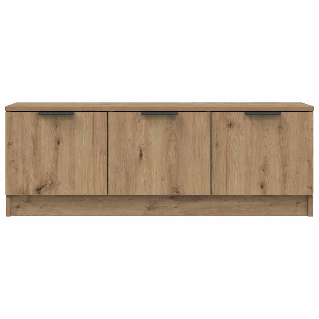 TV Cabinet in Artisan Oak Finish 102 x 35 x 36.5 cm Particleboard
