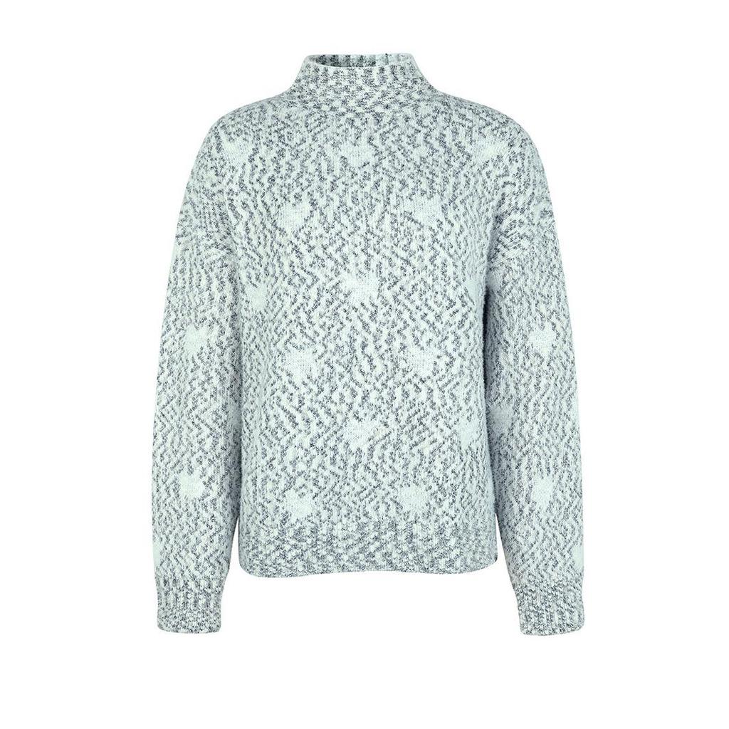 Φθινοπωρινό Χειμώνα Vintage Φαρδύ μακρυμάνικο μπλουζάκι με στάμπα ζακέτα με στάμπα γιακά