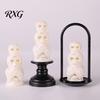 Creepy Night Light for Parties Halloween LED Skull Light, Resin Decorative Candle Lamp Battery Operated Room, Haunted House, Unique Tabletop