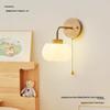 2023 Japanese Wabi-Sabi Solid Wood Wall Lamp – Retro Bedside & Hallway Light