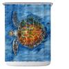 Seabed Animal Shower Curtain 3D Print Bathroom Waterproof Polyester Bath Curtain Sea Turtle Washable Bath Decor Curtains