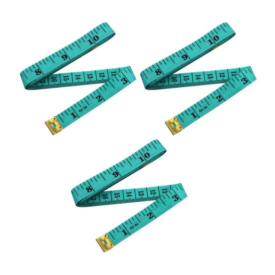 3Pcs 1.5M/60-inch Double-sided Tape Measure Mini Soft Measuring Tape Portable Tailor Sewing Cloth Weight Loss Body Measuring Tape Flexible Ruler Tape