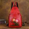 Backpack Creative lotus bag retro large capacity handmade backpack