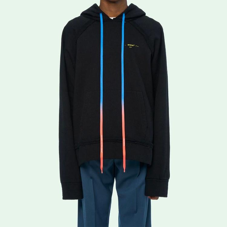Off-White Arrow Gradient Drawstring Loose Fit Black Men's OMBB057F19E300101060