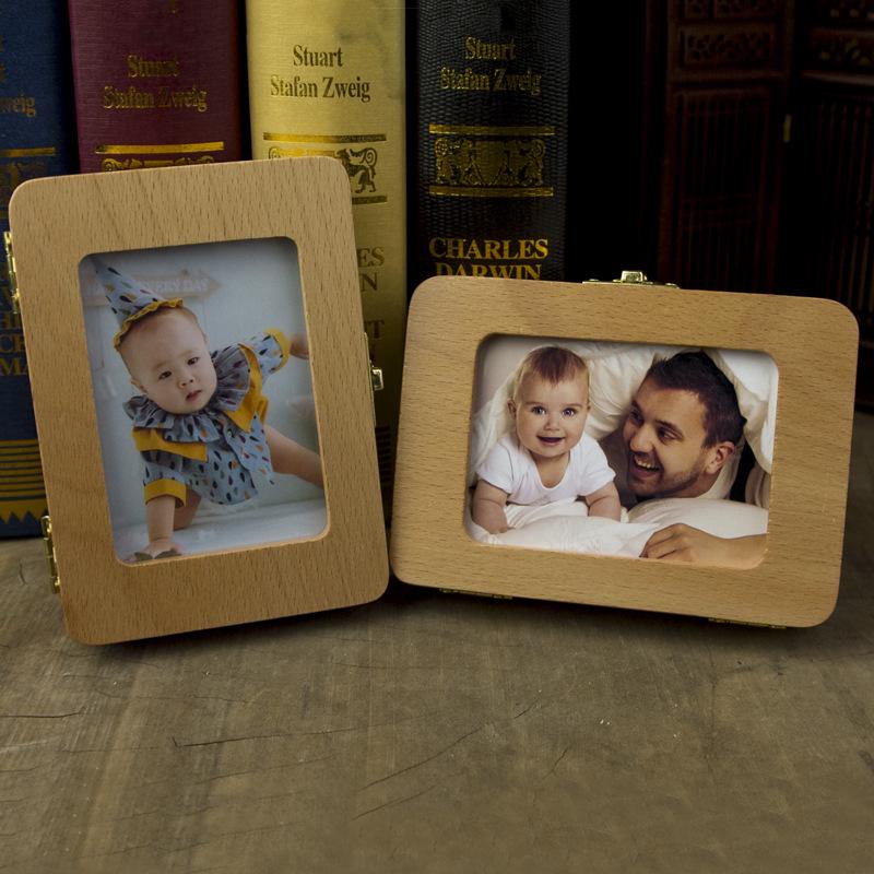 Tooth House Baby Keepsake Box: Custom Wooden Milk Teeth & Hair Photo Frame for Boys & Girls