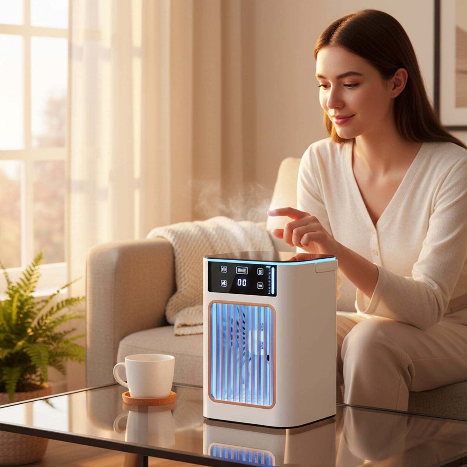 Portable Air Conditioner, Silent Fan,