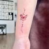 Rosa Schmetterling Mond Tattoo Aufkleber Langlebig Wasserdicht Arm Tattoo Aufkleber
