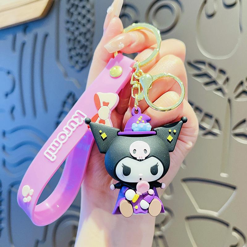 Cute Cartoon Skull Rabbit Keychain Exquisite Bag Pendant Couple Gift Claw Machine Prize For Women