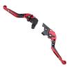 2 Pcs Foldable Clutch Brake Lever 6 Gear Adjustable Folding Brake Handle Lever for MSX 125 GROM 2014 To 2023