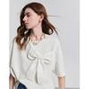 Chuyu Women's 2025 Summer Oversized Bowknot T-Shirt